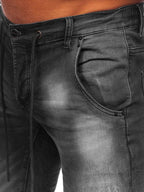 Svarta Jeans med stretch - Herrjeans Regular fit