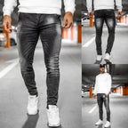Svarta Jeans med stretch - Herrjeans Regular fit