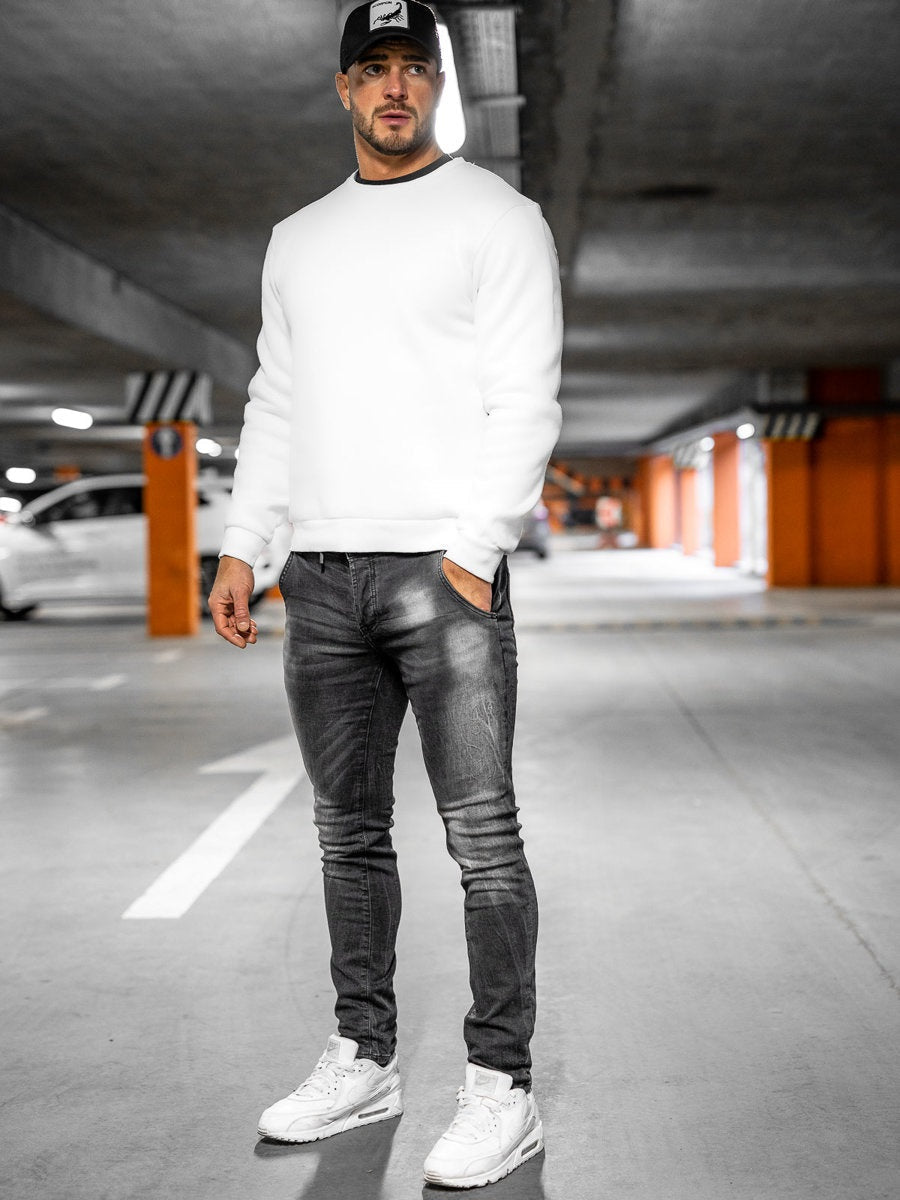 Svarta Jeans med stretch - Herrjeans Regular fit
