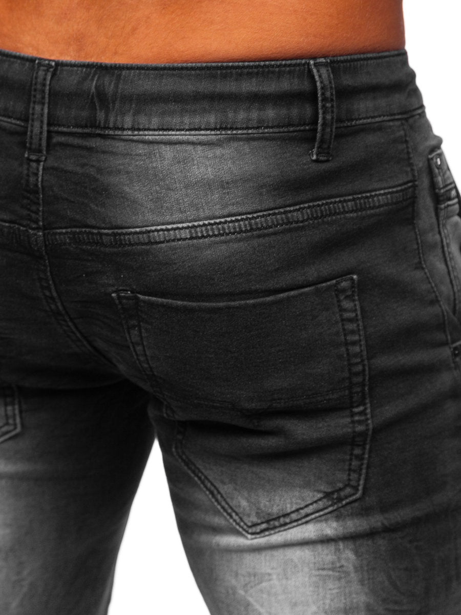 Svarta Jeans med stretch - Herrjeans Regular fit