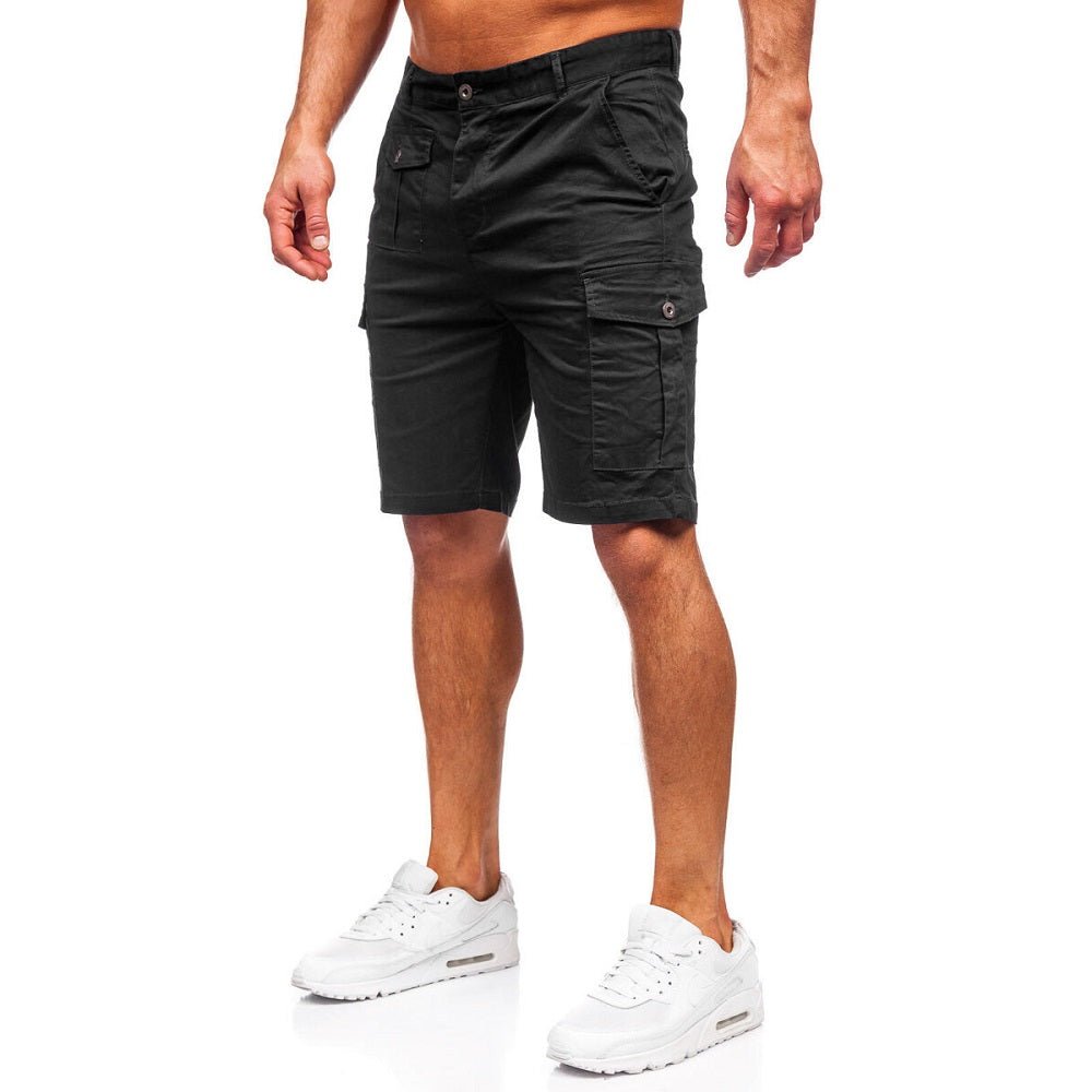 Svarta cargoshorts - Kortbyxor herr sidan