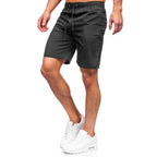 Träningsanpassade shorts - Svarta herrshorts sidan