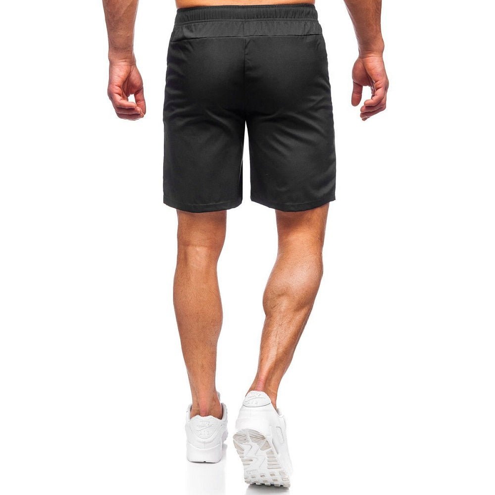 Träningsanpassade shorts - Svarta herrshorts bakifrån