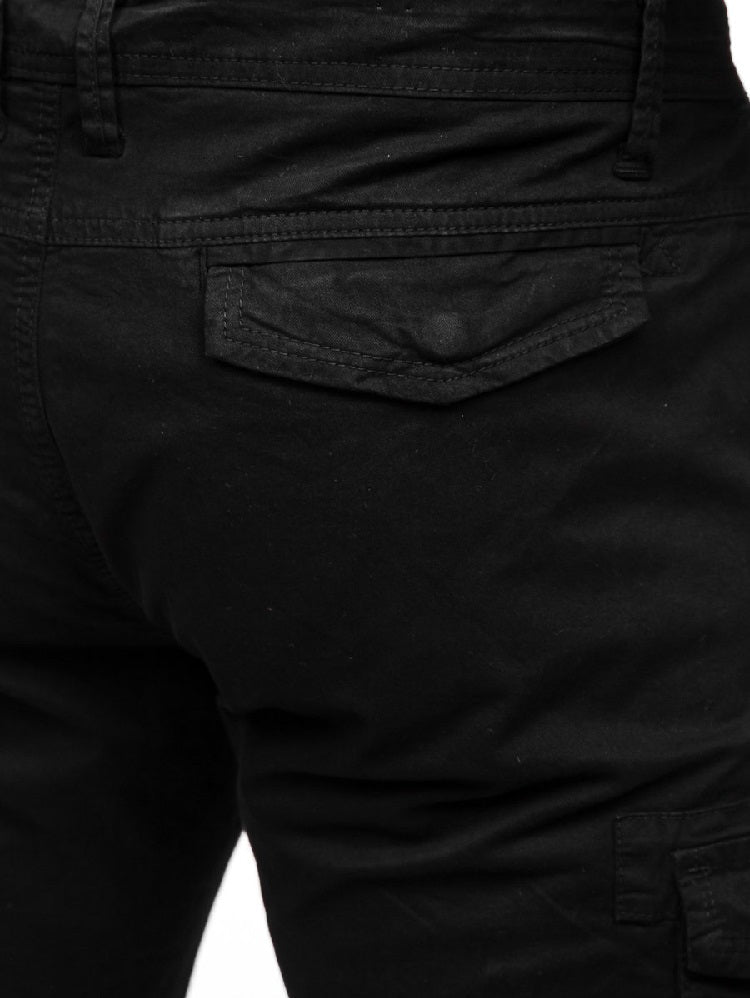 Svarta Shorts med benfickor – Herrkläder