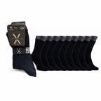 X-Sole 10 pack svarta strumpor