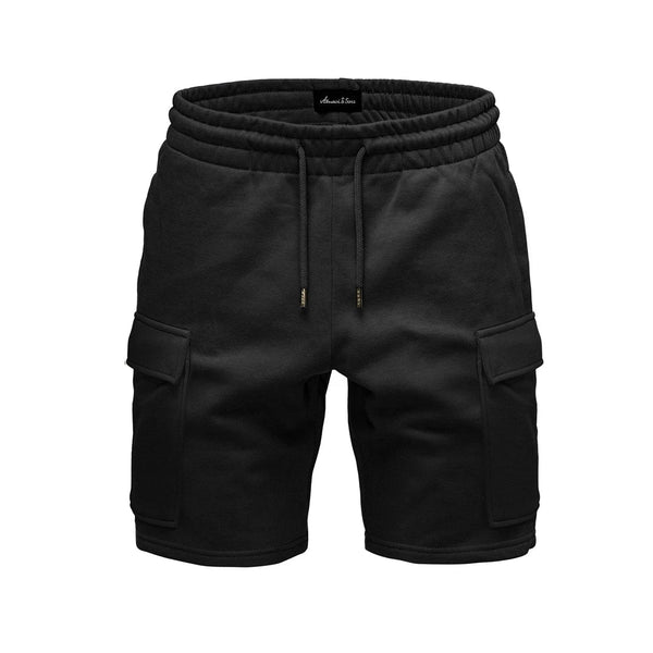 Svarta cargo mjukisshorts från Amaci & Sons