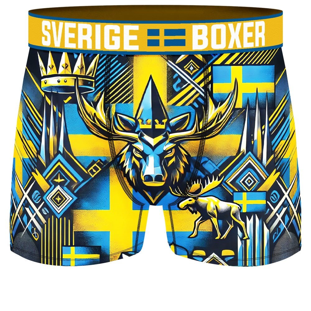 Sverige Boxer - kalsonger herr med svenska motiv - boxershorts herr