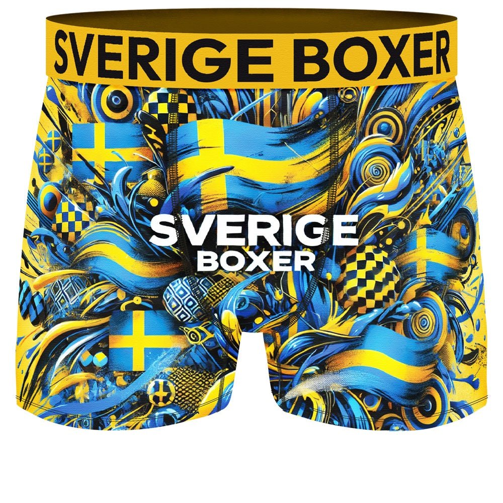 Sverige Boxer - kalsonger herr med svenska motiv - fräcka mönster