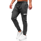 Grafitgrå byxa i cargomdell - Sweatpants