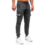 Grafitgrå byxa i cargomdell - Sweatpants sidan