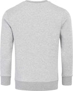 Billiga Sweatshirts basic herrtröjor ljusgrå bakifrån