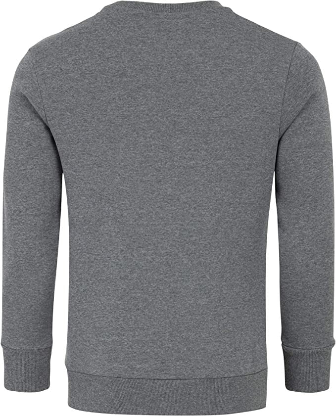 Billig basic Sweatshirt Herr - Amaci & Sons Tröja mörkgrå bakifrån