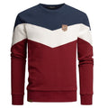 Sweatshirt herr - Flerfärgad herrtröja navyblå vit och röd