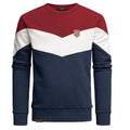 Sweatshirt herr - Flerfärgad herrtröja röd vit navyblå