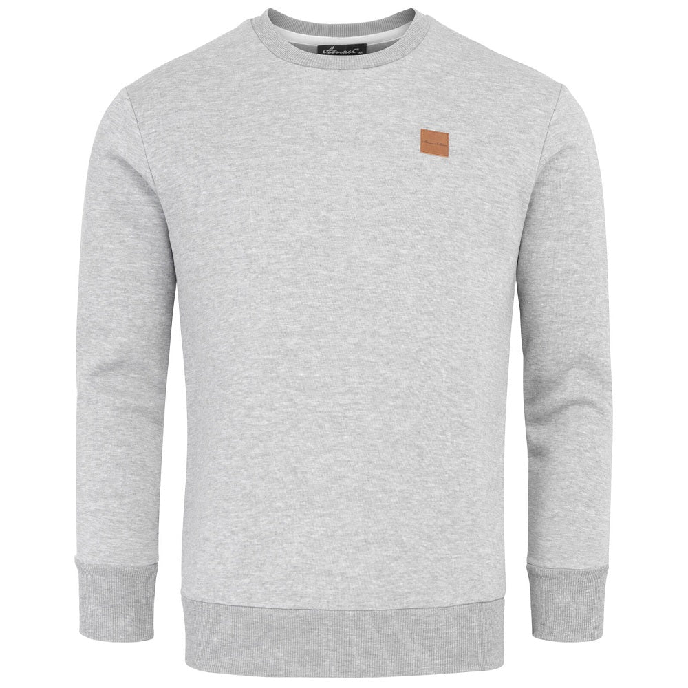 Sweatshirt Herr - Ljusgrå långärmad herrtröja