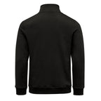 Svart sweatshirt herr från Amaci & Sons med ståkrage – bakifrån