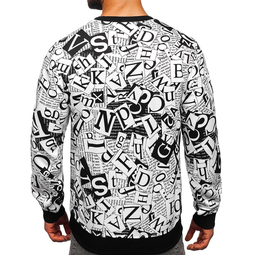 Sweatshirt i polyester - Herrtröja bakifrån