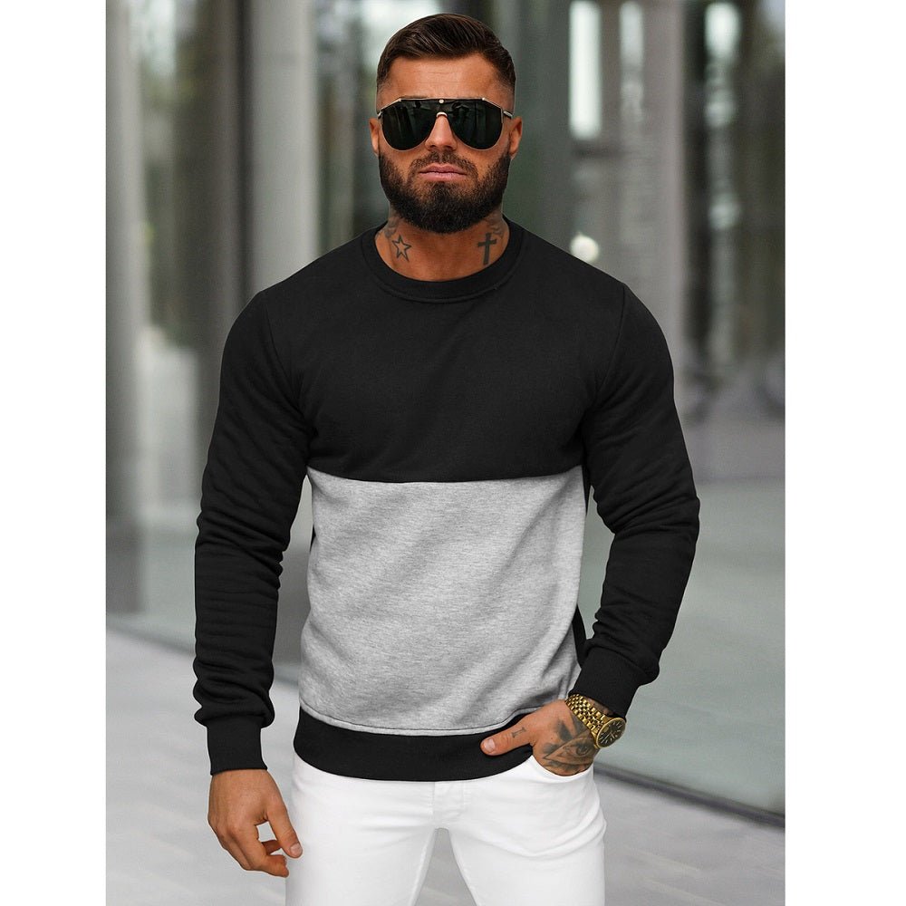 Herrtröja i svart och ljusgrå - Sweatshirt