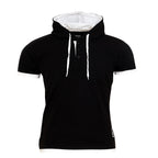 T-shirt med luva - Herrtröja svart/vit
