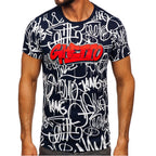 Mörkblå herr T-shirt - Ghetto framifrån