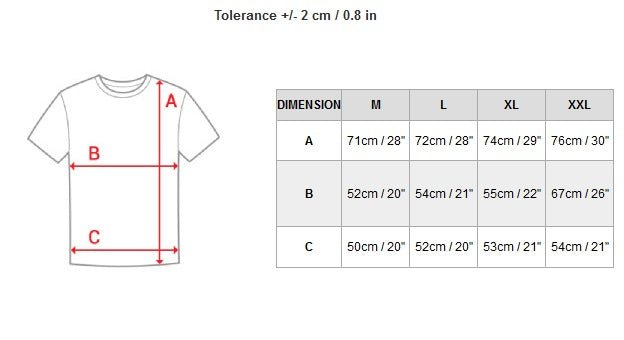 T-shirt printed Warrior - Vit