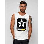 Vitt herrlinne med tryck - Coolstar tanktop