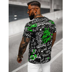 Texttrycks T-shirt - Svart Herr