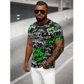 Texttryckt T-shirt - Svart herrmodell