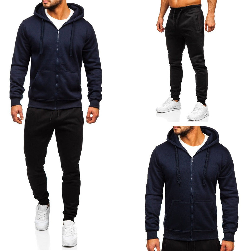 Träningsoverall Navy/svart