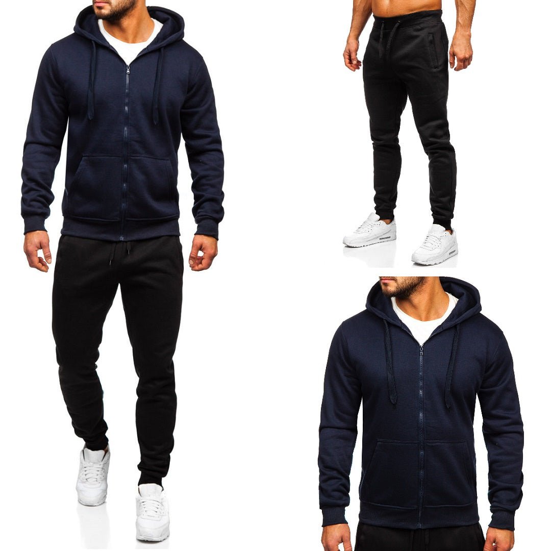 Träningsoverall Navy/svart