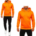 Träningsoverall - Sett med tröja och byxa - Orange/Svart