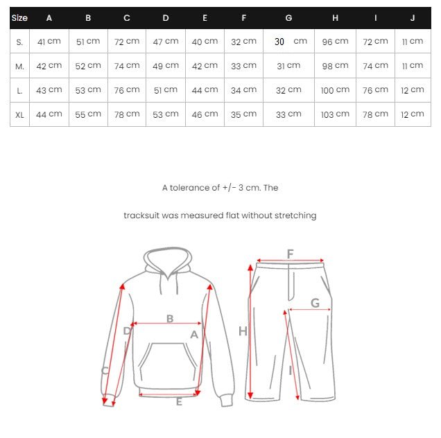 Träningsoveraller Hoodie och sweatpants