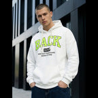 Vit back super hoodie herr