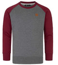 Vinröd och grå Amaci & Sons sweatshirt herr