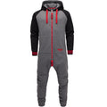Supersköna onesies med luva - Unisex Jumpsuits - grå och röd