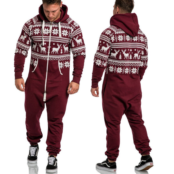 Amaci & Sons vinröd onesie med huva