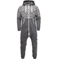 Unisex Vintage onesies - Jumpsuits med luva - grå