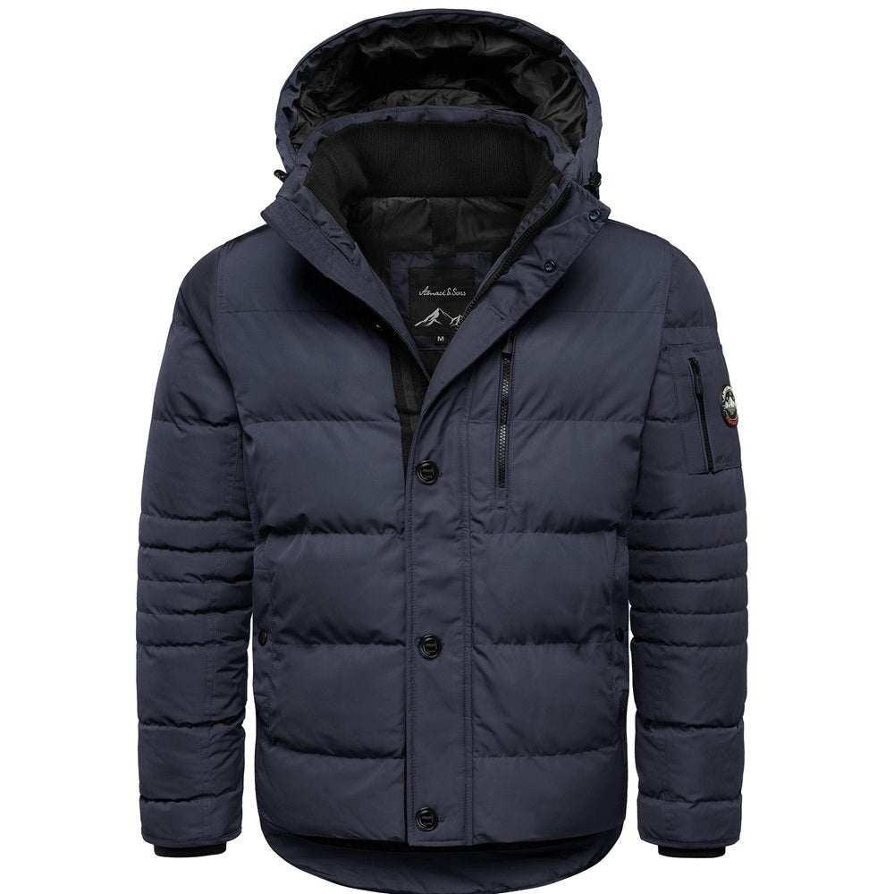 Mörkblå Herrjacka för vintern