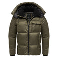Olivgrön vinterjacka för herr