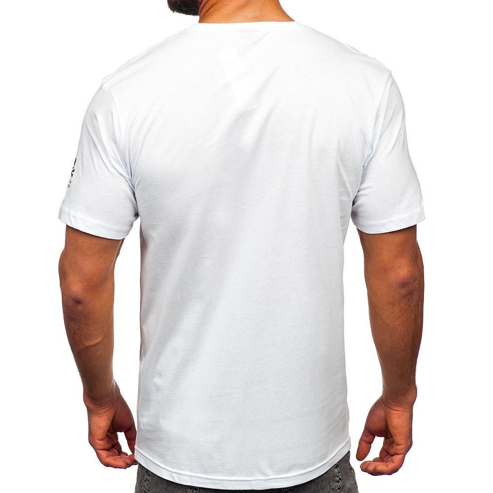 Vit T-shirt Black Island - Herr T-shirt Baksida