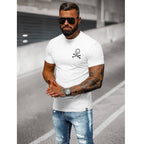 Slim fit t-shirt - Vit kortärmad tröja sida