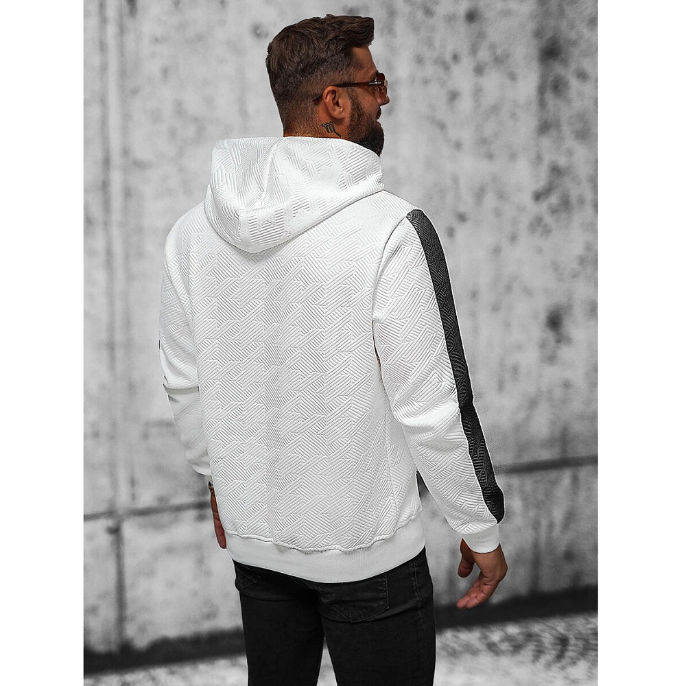 Vit herrtröja - Hoodie Iocns 24 bakifrån