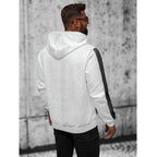 Vit herrtröja - Hoodie Iocns 24 bakifrån