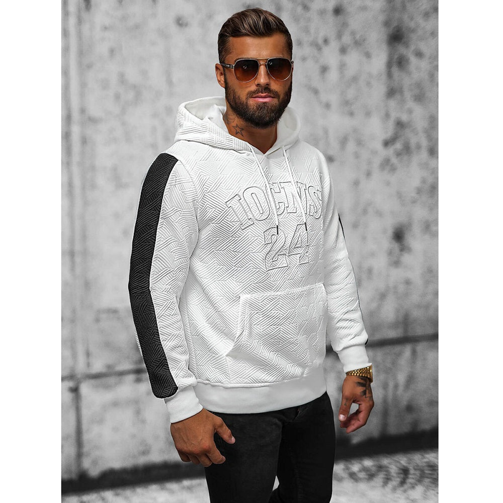 Vit herrtröja - Hoodie Iocns 24 sida