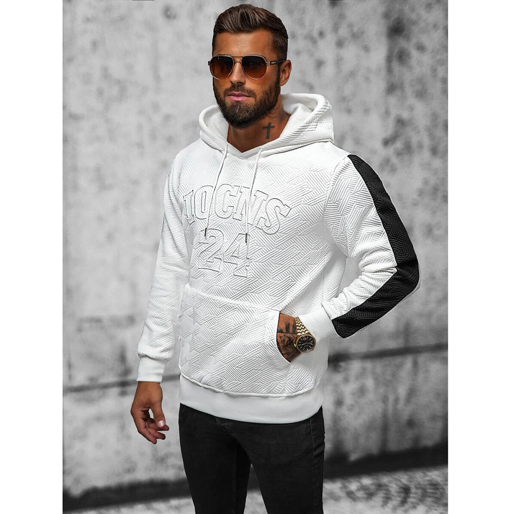 Vit herrtröja - Hoodie Iocns 24 sidan