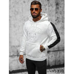Vit herrtröja - Hoodie Iocns 24 sidan