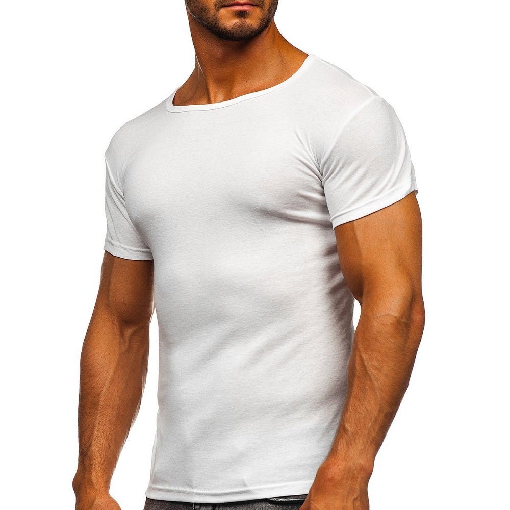 Vit T-shirt - Solid herrtröja