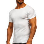 Vit T-shirt - Solid herrtröja