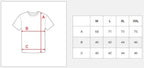 Vit T-shirt - Solid herrtröja storlekstabell