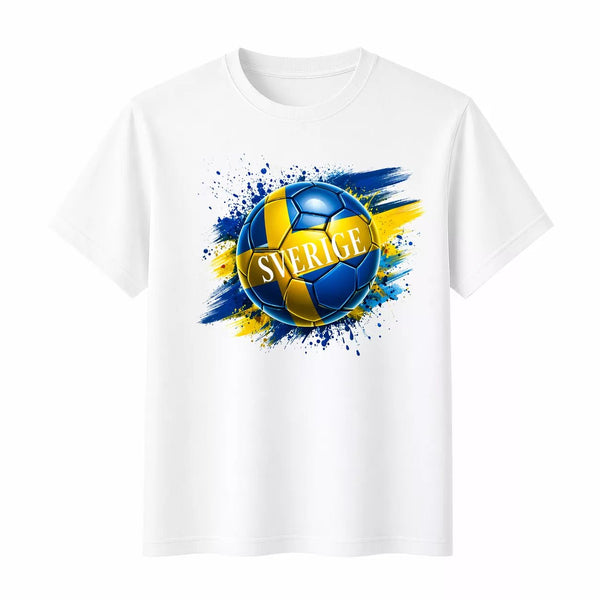 Vit Sverige T-shirt herr